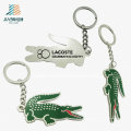 Jacaré feito sob encomenda Keychain do metal do logotipo da liga do esmalte duro relativo à promoção do presente